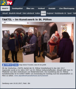 P3TV-Bericht über die Ausstellung „taktil“